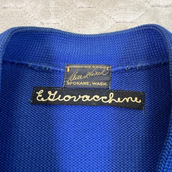 VTG 40s 50s Bill Hatch Wool Varisty Letterman's Sweater USA Made Blank No Patch - Picture 7 of 12